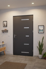 Haustür System S68 ZL ARCTIC Sparta RAL 7021-RAL 7021 Stilwelt innen