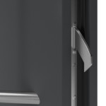 Haustür System S68 ZL ARCTIC Sparta RAL 7021-RAL 7021 Detail Schließer