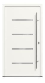 Haustür System S68 ZL ARCTIC Westa RAL 9016-RAL 9016 Frontansicht außen