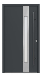 Haustür System S68 ZL ARCTIC Temida RAL 7016-RAL 7016 Frontansicht außen