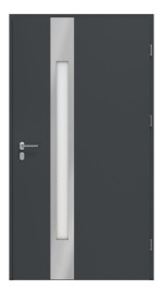 Haustür System S68 ZL ARCTIC Temida RAL 7016-RAL 7016 Frontansicht innen