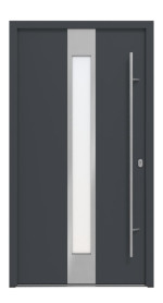 Haustür System S68 ZL ARCTIC Neptun RAL 7016-RAL 7016 Frontansicht außen