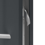Haustür System S68 ZL ARCTIC Neptun RAL 7016-RAL 7016 Detail Schließer