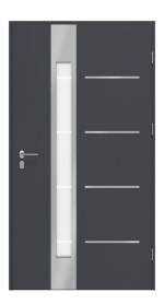 Haustür System S68 ZL ARCTIC Luna RAL 7016-RAL 7016 Frontansicht innen