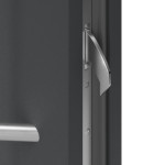 Haustür System S68 ZL ARCTIC Luna Dunkelanthrazit-Dunkelanthrazit Detail Schließer
