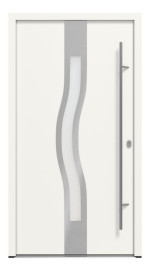Haustür System S68 ZL ARCTIC Olimpia RAL 9016-RAL 9016 Frontansicht außen