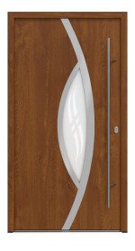 Haustür System S68 ZL ARCTIC Gaja Golden Oak-Golden Oak Frontansicht außen