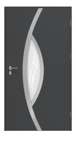 Haustür System S68 ZL ARCTIC Gaja RAL 7021-RAL 7021 Frontansicht innen