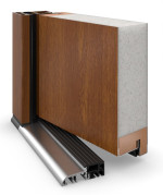 Haustür System S68 ZL ARCTIC Gaja Golden Oak-Golden Oak Detail Querschnitt