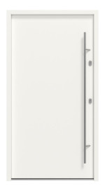 Haustür System S68 2ZA Artemida RAL 9016-RAL 9016 Frontansicht außen