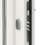 Haustür System S68 2ZA Artemida RAL 9016-RAL 9016 Detail Schließer