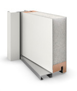 Haustür System S68 2ZA Artemida RAL 9016-RAL 9016 Detail Querschnitt