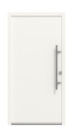 Haustür Smart AL-101 RAL 9016-RAL 9016 Frontansicht außen