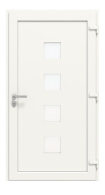 Haustür Smart AL-103 RAL 9016-RAL 9016 Frontansicht innen
