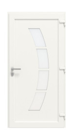 Haustür Smart AL-107 RAL 9016-RAL 9016 Frontansicht innen