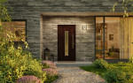 Haustür Kunststoff Premium F003 Mahagoni-RAL 9016 Stilwelt main