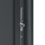 Haustür Kunststoff Premium F011 Anthrazit Struktur-Anthrazit Struktur Detail Schließer