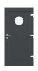 Haustür Kunststoff Premium F011 RAL 7016-RAL 7016 Frontansicht innen