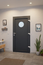 Haustür Kunststoff Premium F011 RAL 7016-RAL 7016 Stilwelt innen