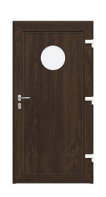 Haustür Kunststoff Premium F011 Brown Oak-Brown Oak Frontansicht innen