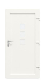 Haustür Kunststoff Premium F014 RAL 9016-RAL 9016 Frontansicht innen