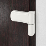 Haustür Kunststoff Premium F015 Mahagoni-Mahagoni Detail Bänder