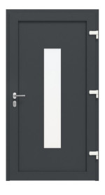 Haustür Kunststoff Premium F016 RAL 7016-RAL 7016 Frontansicht innen