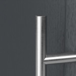 Haustür Kunststoff Premium F016 RAL 7016-RAL 7016 Detail Drücker