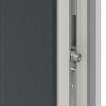 Haustür Kunststoff Premium F016 RAL 7016-RAL 9016 Detail Schließer