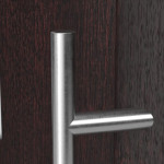 Haustür Kunststoff Premium F017 Mahagoni-RAL 9016 Detail Drücker