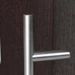 Haustür Kunststoff Premium F017 Mahagoni-Mahagoni Detail Drücker