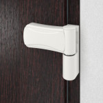 Haustür Kunststoff Premium F017 Mahagoni-Mahagoni Detail Bänder