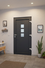 Haustür Kunststoff Premium F024 RAL 7016-RAL 7016 Stilwelt innen