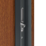 Haustür Kunststoff Premium F026 Golden Oak-Golden Oak Detail Schließer