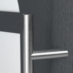 Haustür Kunststoff Premium F026 RAL 7016-RAL 9016 Detail Drücker
