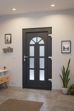 Haustür Kunststoff Premium F026 RAL 7016-RAL 7016 Stilwelt innen