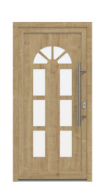 Haustür Kunststoff Premium F026 Polish Pine-Polish Pine Frontansicht außen