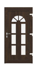 Haustür Kunststoff Premium F026 Brown Oak-Brown Oak Frontansicht innen