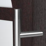 Haustür Kunststoff Premium F026 Mahagoni-Mahagoni Detail Drücker