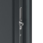 Haustür Kunststoff Premium F027 Anthrazit Struktur-Anthrazit Struktur Detail Schließer