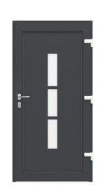 Haustür Kunststoff Premium F027 RAL 7016-RAL 7016 Frontansicht innen