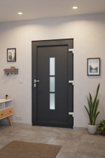 Haustür Kunststoff Premium F027 RAL 7016-RAL 7016 Stilwelt innen