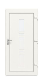 Haustür Kunststoff Premium F028 RAL 9016-RAL 9016 Frontansicht innen