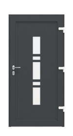 Haustür Kunststoff Premium F035 RAL 7016-RAL 7016 Frontansicht innen