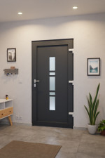 Haustür Kunststoff Premium F035 RAL 7016-RAL 7016 Stilwelt innen