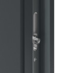 Haustür Kunststoff Premium F036 Anthrazit Struktur-Anthrazit Struktur Detail Schließer