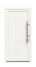 Haustür Kunststoff Premium F040 RAL 9016-RAL 9016 Frontansicht außen