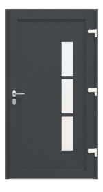 Haustür Kunststoff Premium F041 RAL 7016-RAL 7016 Frontansicht innen