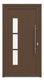 Haustür Kunststoff Premium F041 Sherwood-RAL 9016 Frontansicht außen