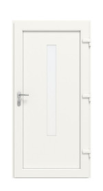 Haustür Kunststoff Premium F051 RAL 9016-RAL 9016 Frontansicht innen